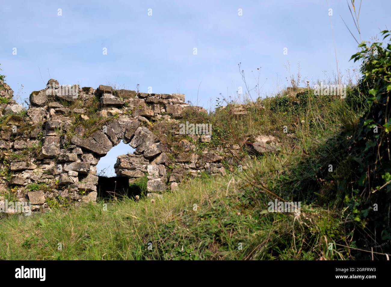 France, Vosges, Fontenoy le Chateau, ruins of the castle dated 10th-17th century Stock Photo