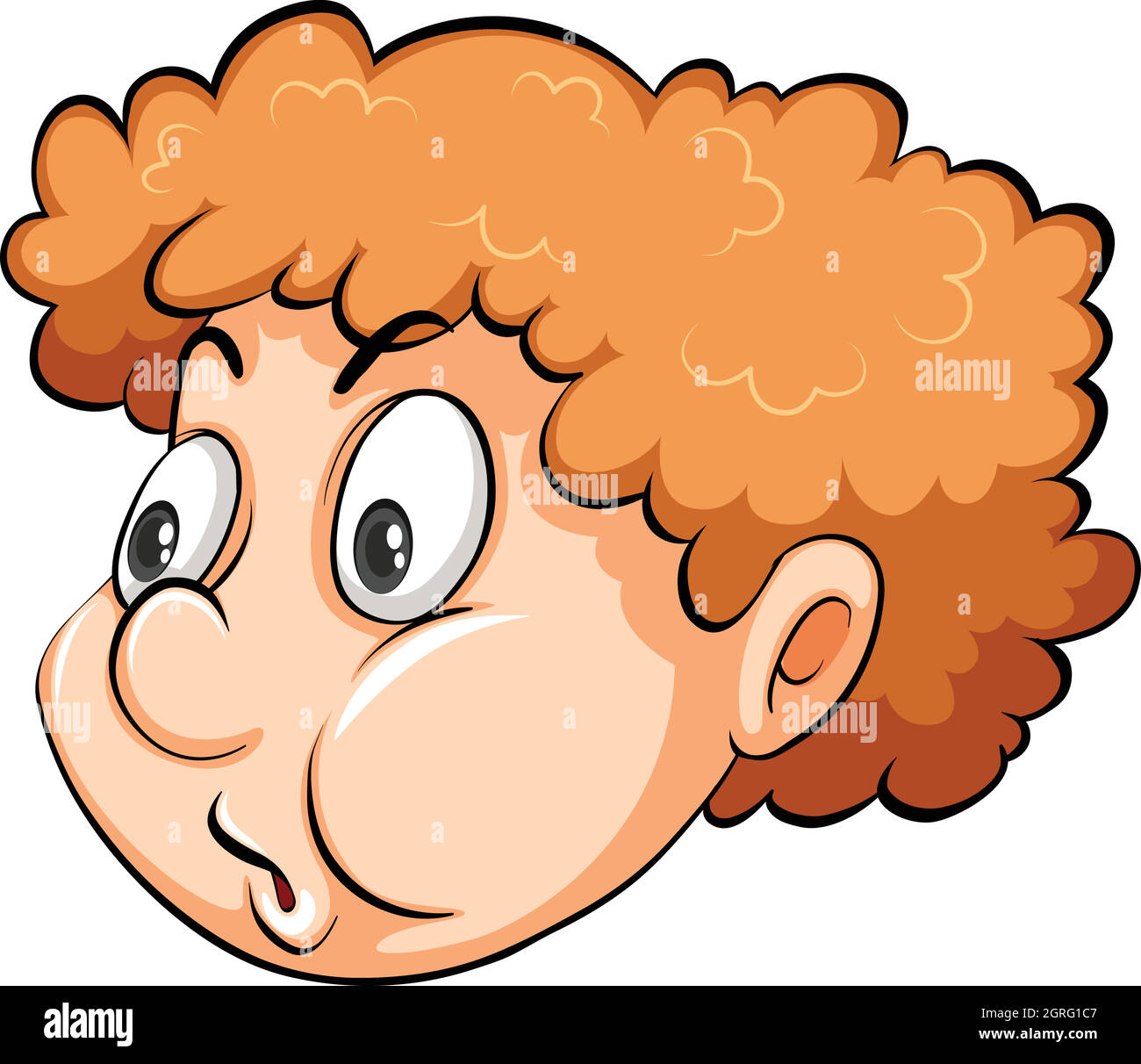 Boy head hair clip art hi-res stock photography and images - Alamy