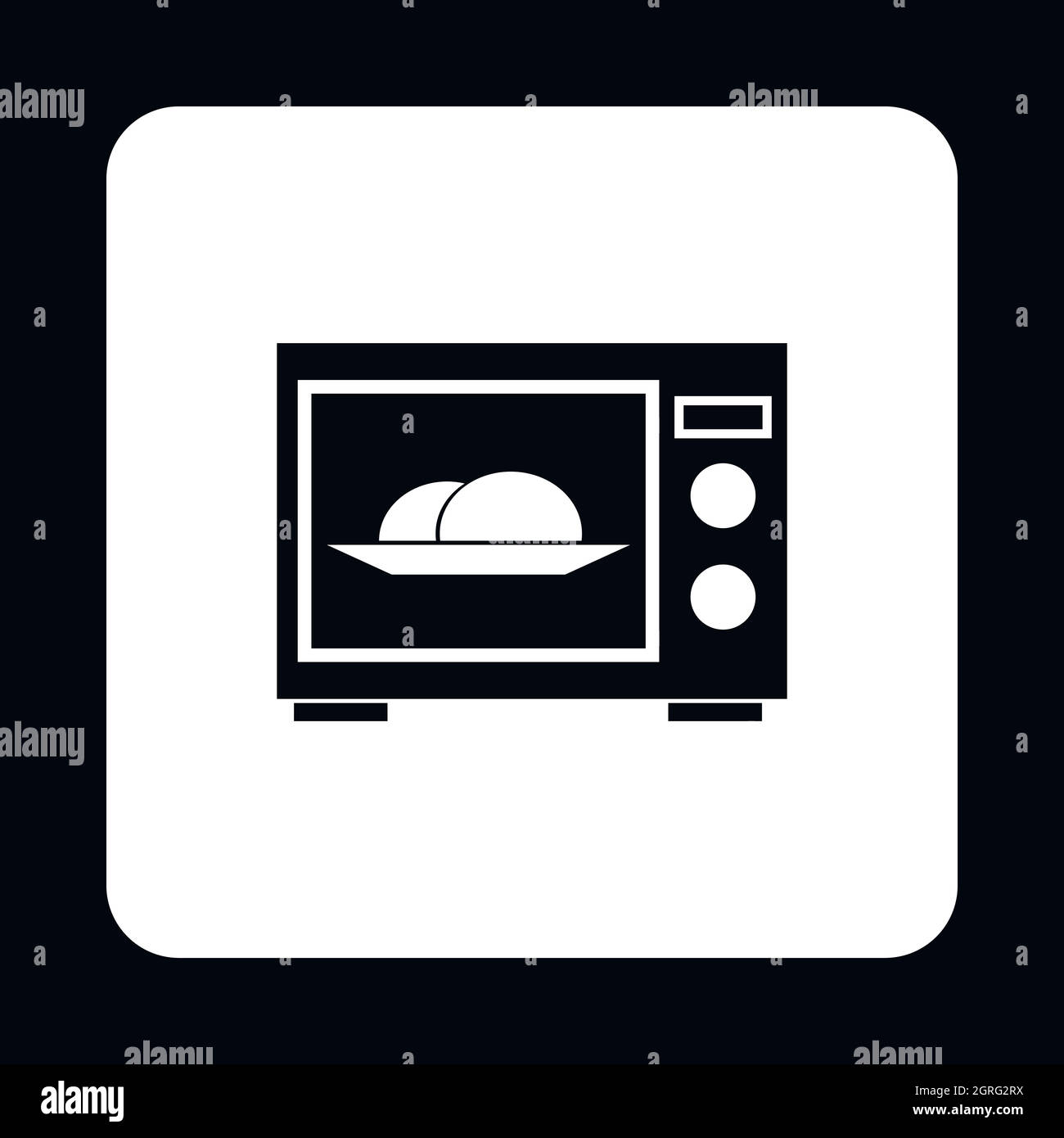 Microwave icon, simple style Stock Vector