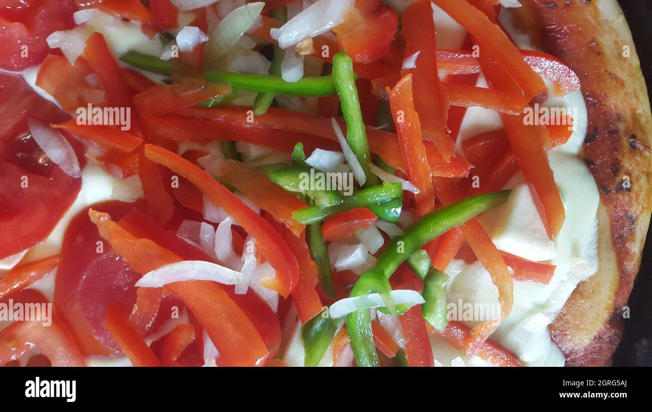 Full Frame Shot Of Chopped Salad Stock Photo