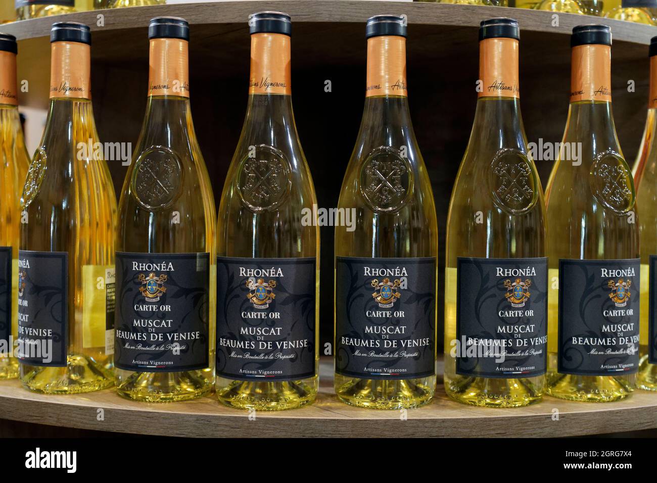 France Vaucluse Beaumes De Venise Cellar Of The Cooperative Rhonea Aoc Cotes Du Rhone Beaumes De Venise Winery Stock Photo Alamy