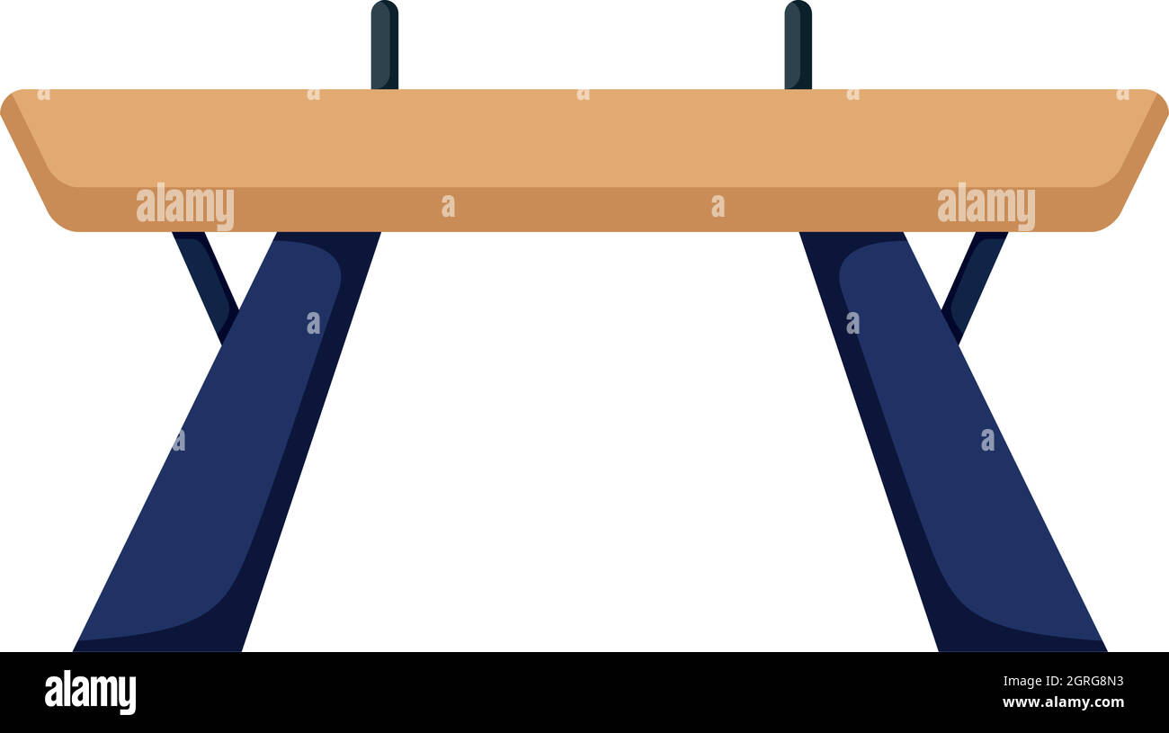Gymnastics equipment balance bar Stock Vector