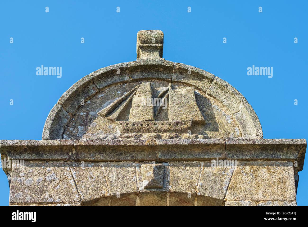 France, Morbihan, Gulf of Morbihan, Rhuys peninsula, Arzon, 1914 granite house Stock Photo