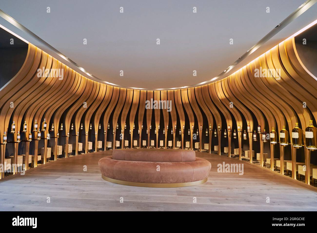 France, Gironde, Sauternes, Chateau of Yquem, only Sauternes classified Premier Cru Superieur, tasting room Stock Photo
