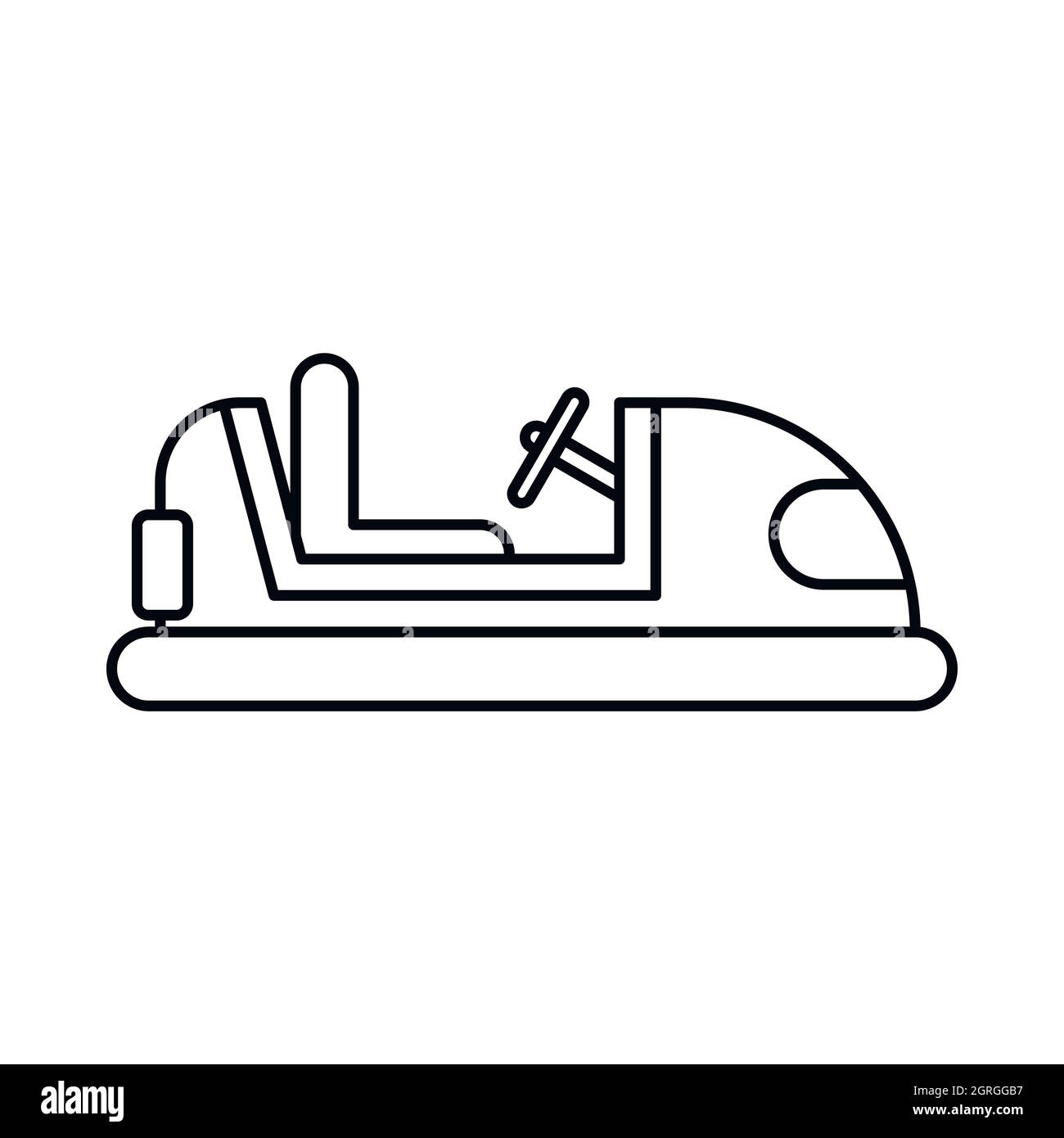 Bumper car icon in outline style Stock Vector Image & Art Alamy