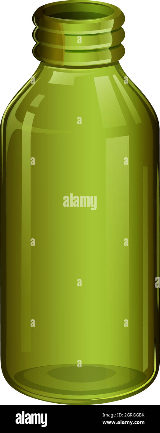 A green medical bottle Stock Vector