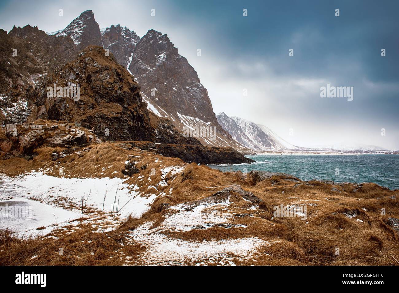 Winter Norway sea Stock Photo - Alamy