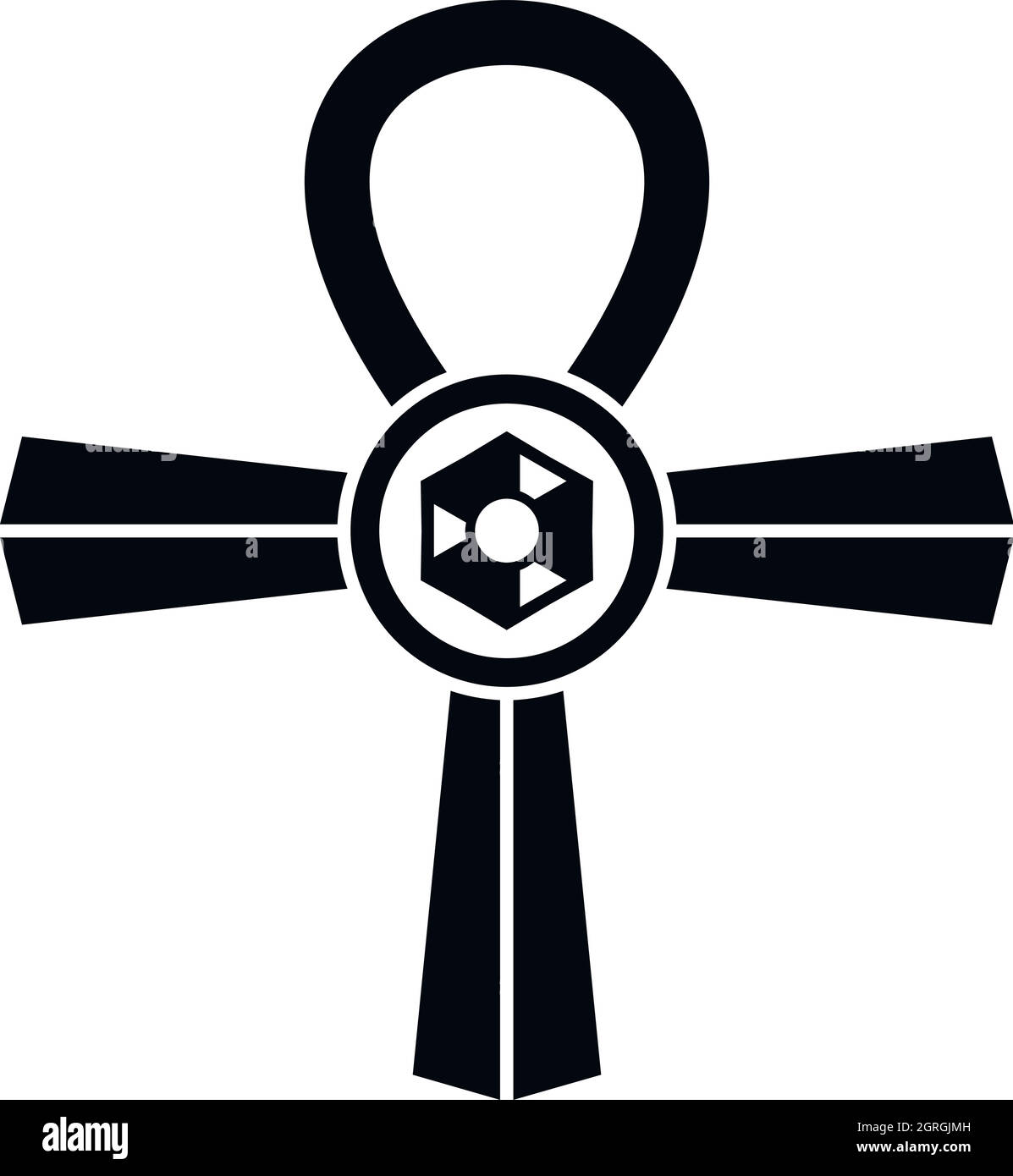 Egypt Ankh symbol icon, simple style Stock Vector