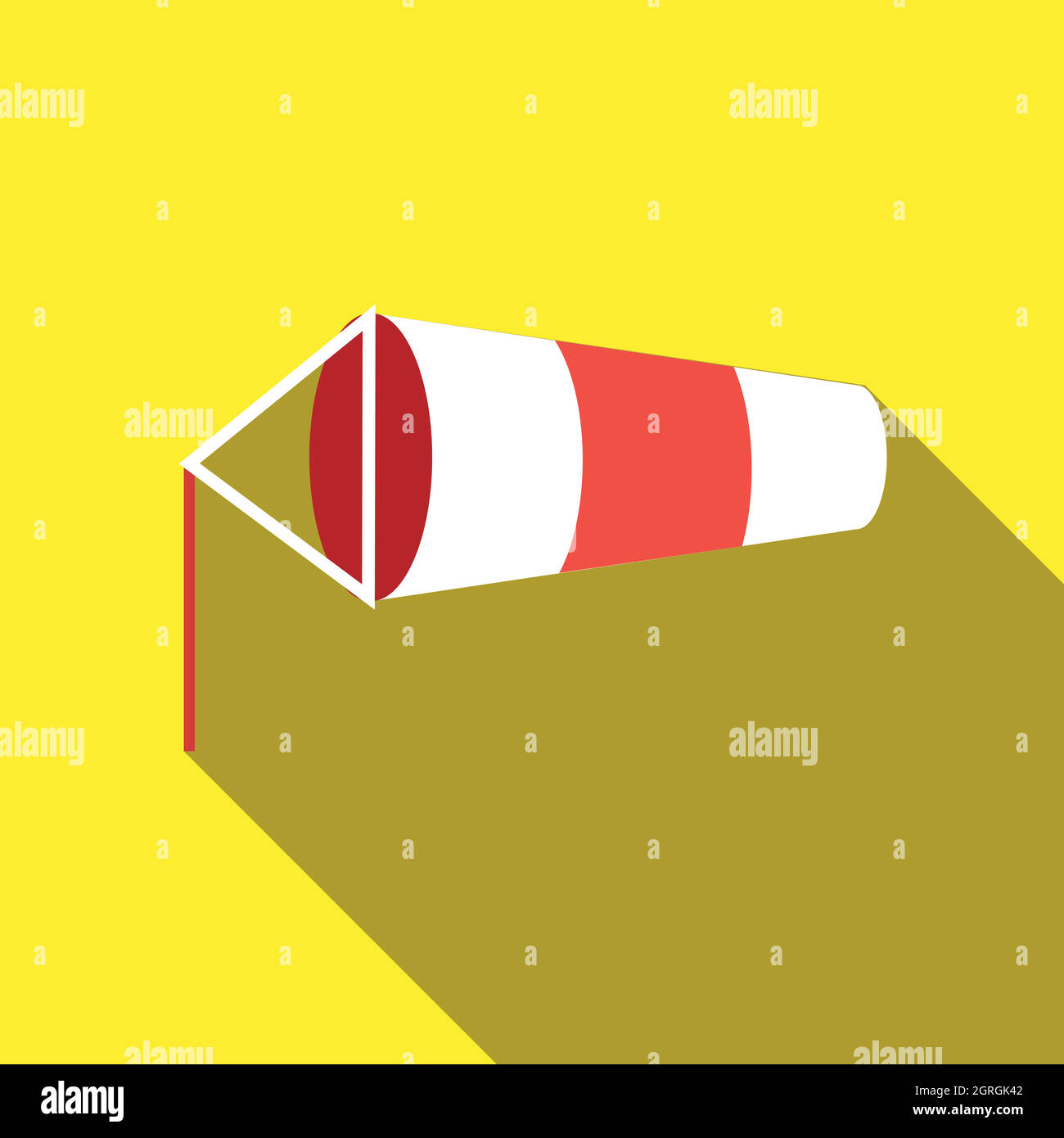 Windsock inflated by wind icon, flat style Stock Vector Image & Art Alamy