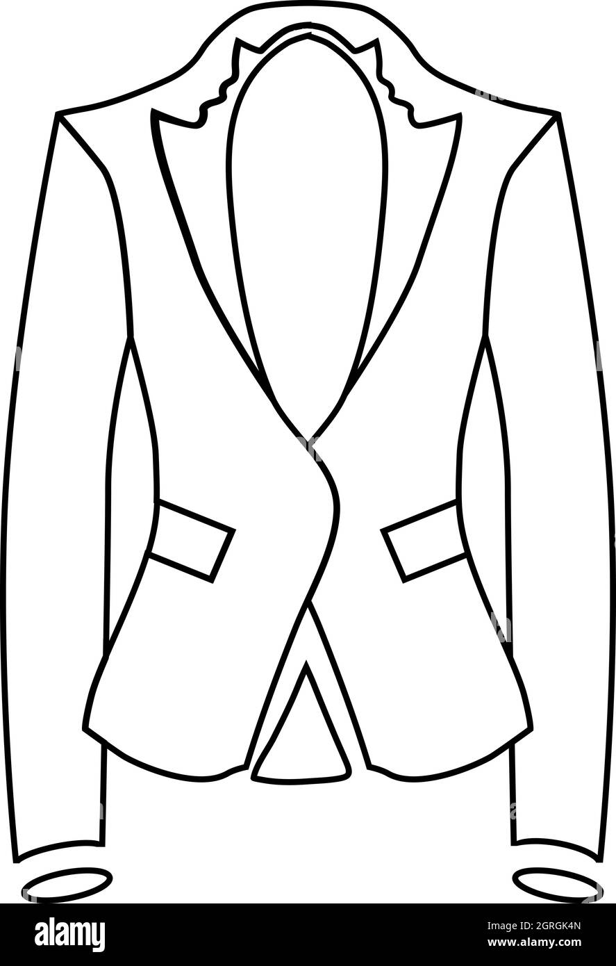 Outline jacket illustration Stock Vector Images - Alamy