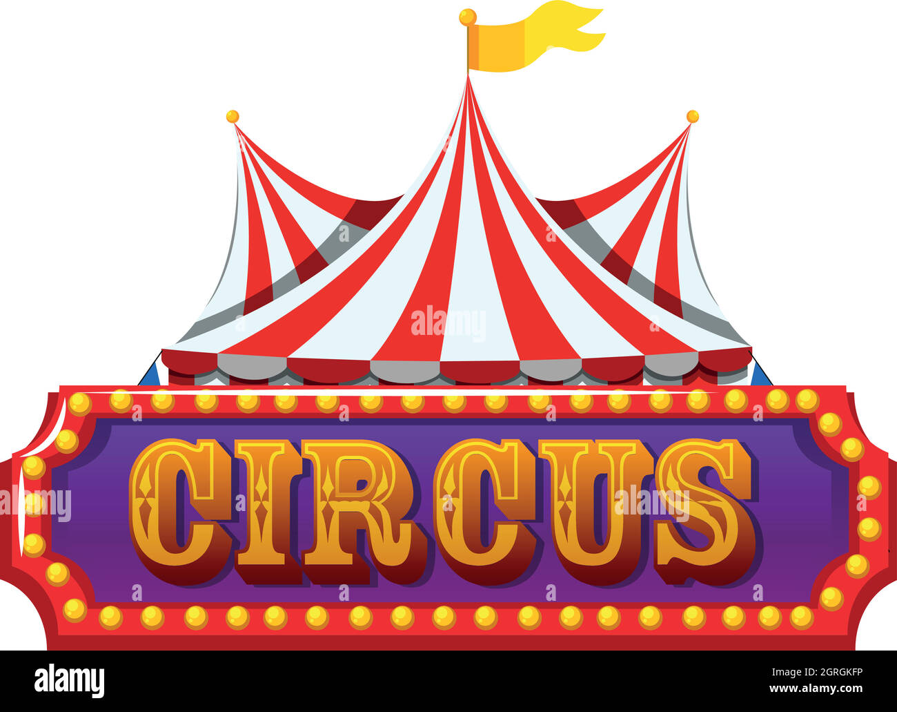 An isolated circus banner Stock Vector Image & Art - Alamy