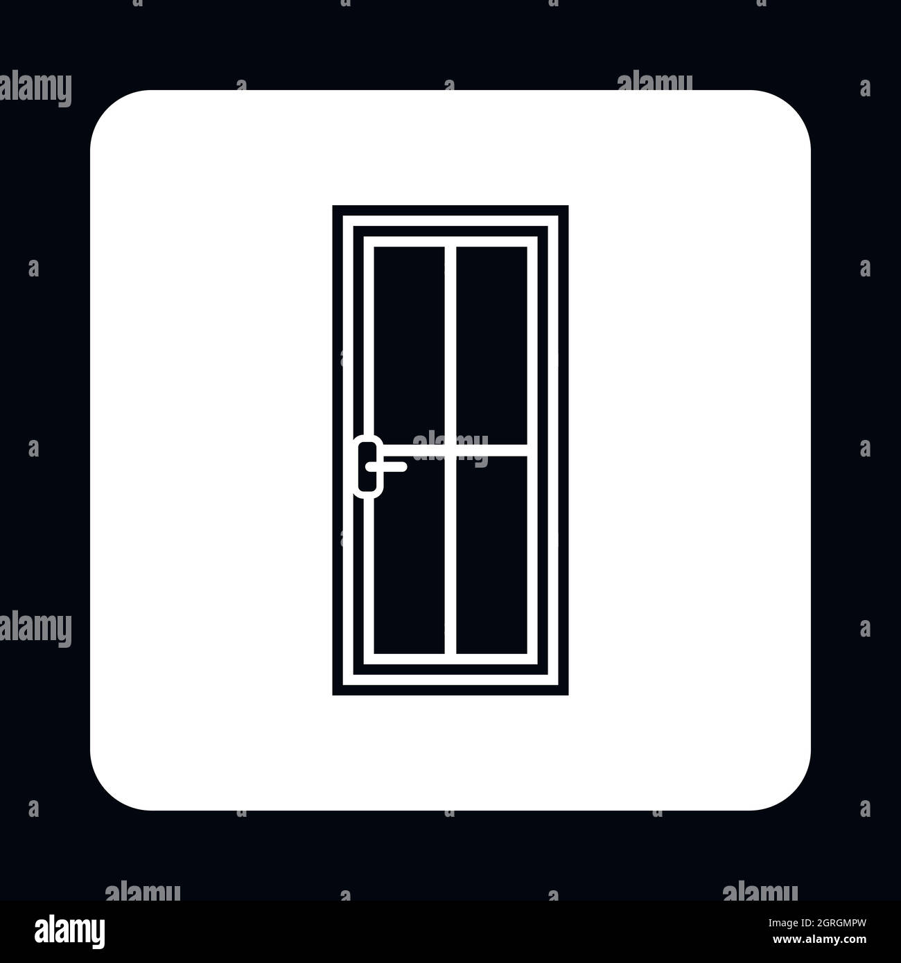 Iron door icon, simple style Stock Vector Image & Art Alamy