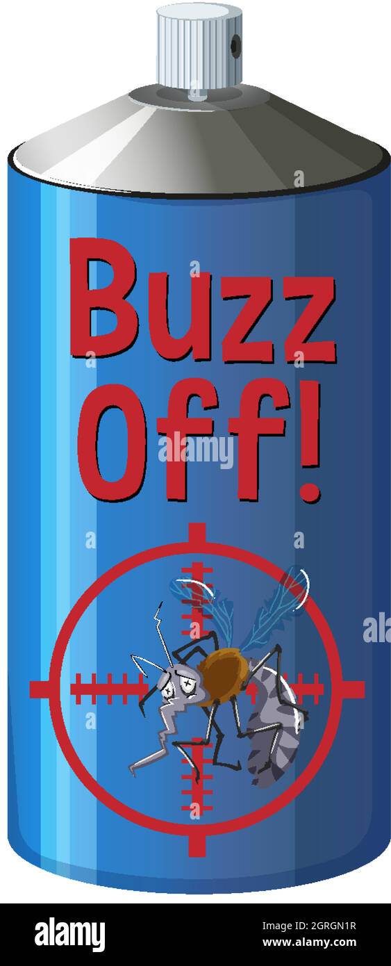Spray kills mosquito insects product isolated Stock Vector Image & Art