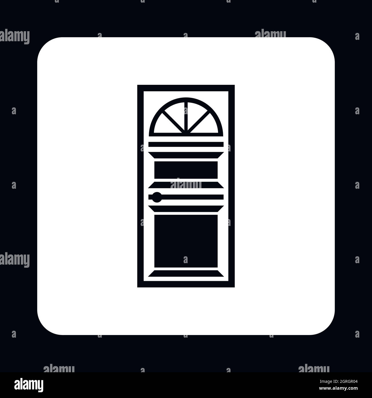 Black iron door Stock Vector Images Alamy