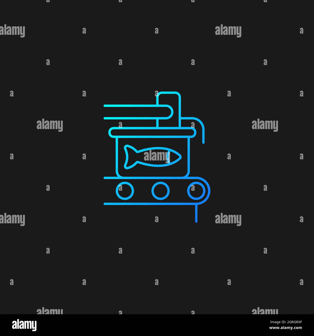Canning gradient vector icon for dark theme Stock Vector