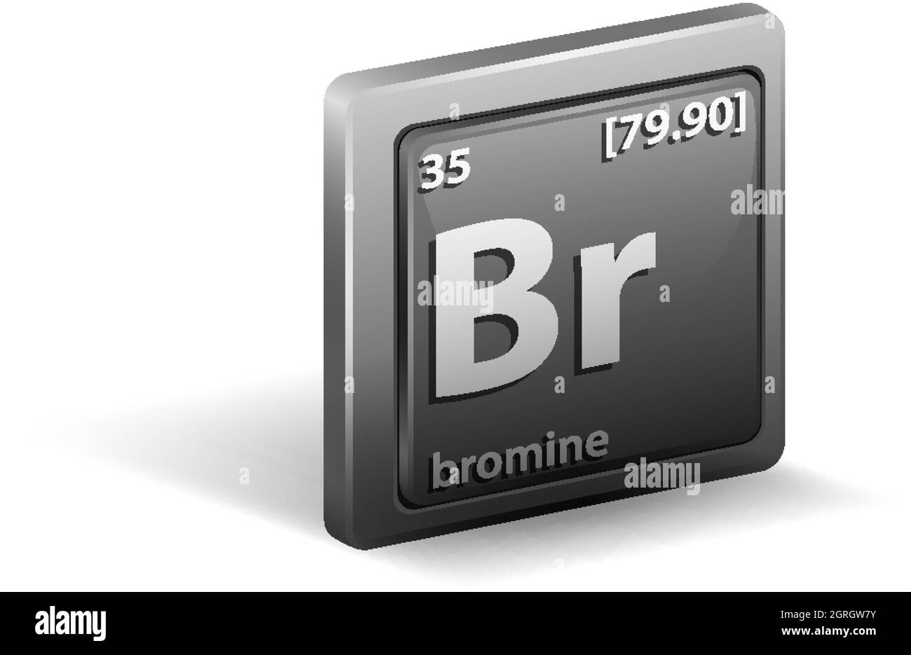 Bromine symbol Stock Vector Images Alamy