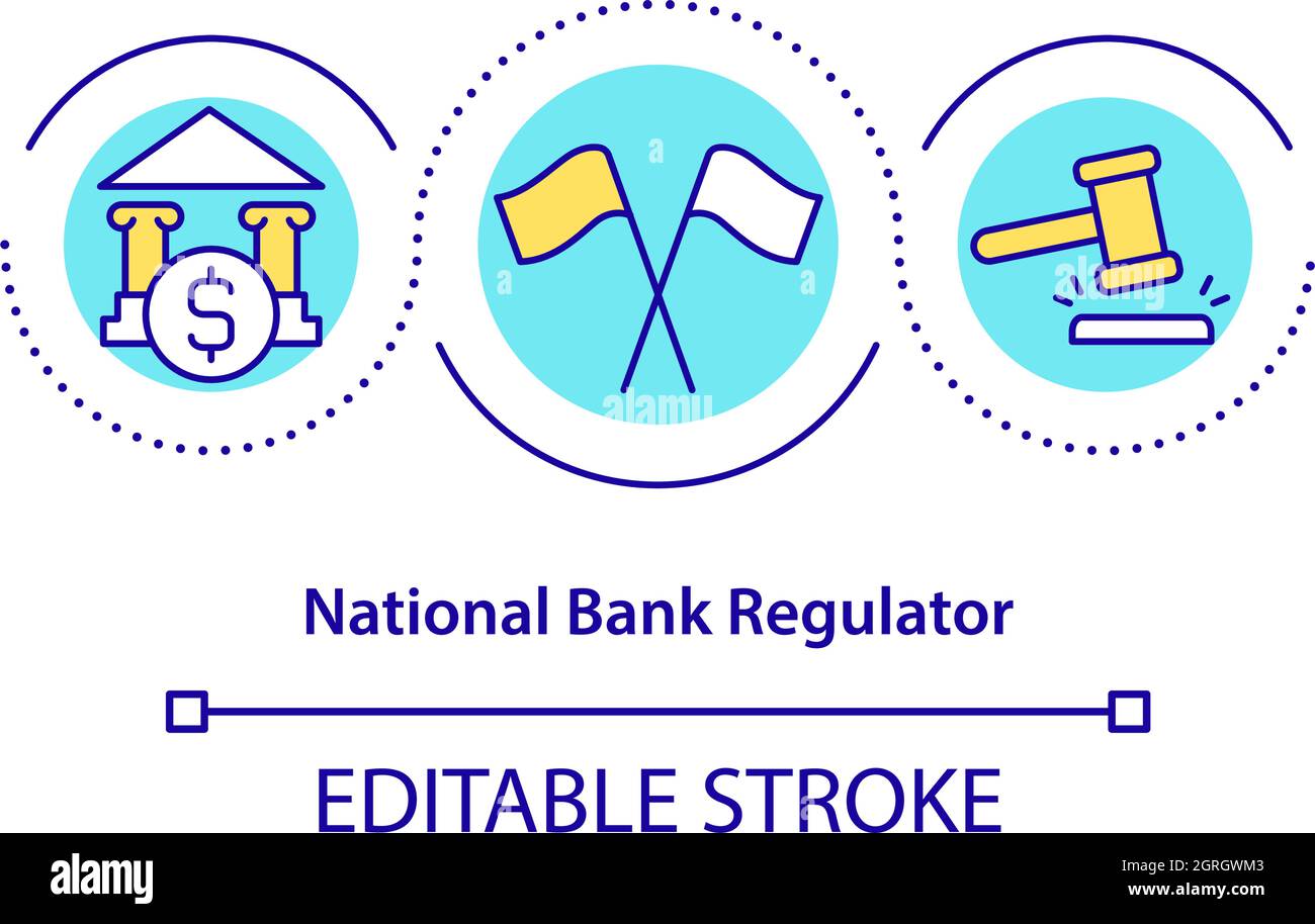 National bank regulator concept icon Stock Vector Image & Art Alamy