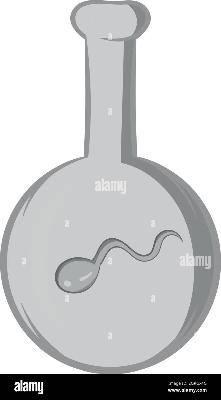 IVF icon, black monochrome style Stock Vector