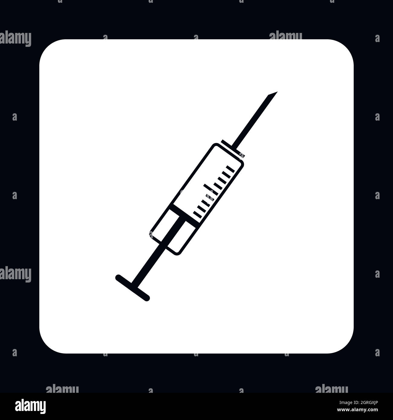 Dental syringe icon, simple style Stock Vector