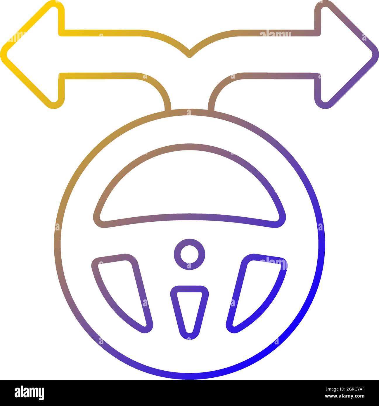 Flexibility to alternatives gradient linear vector icon Stock Vector