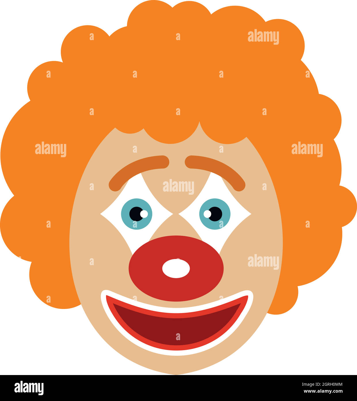 White face clown Stock Vector Images - Alamy