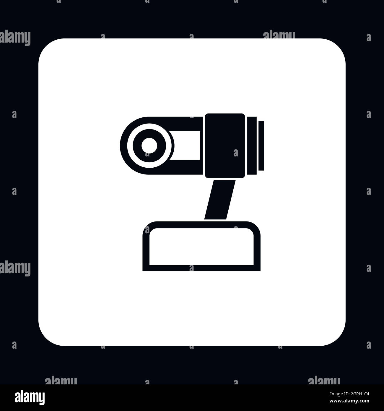 Webcam icon in simple style Stock Vector