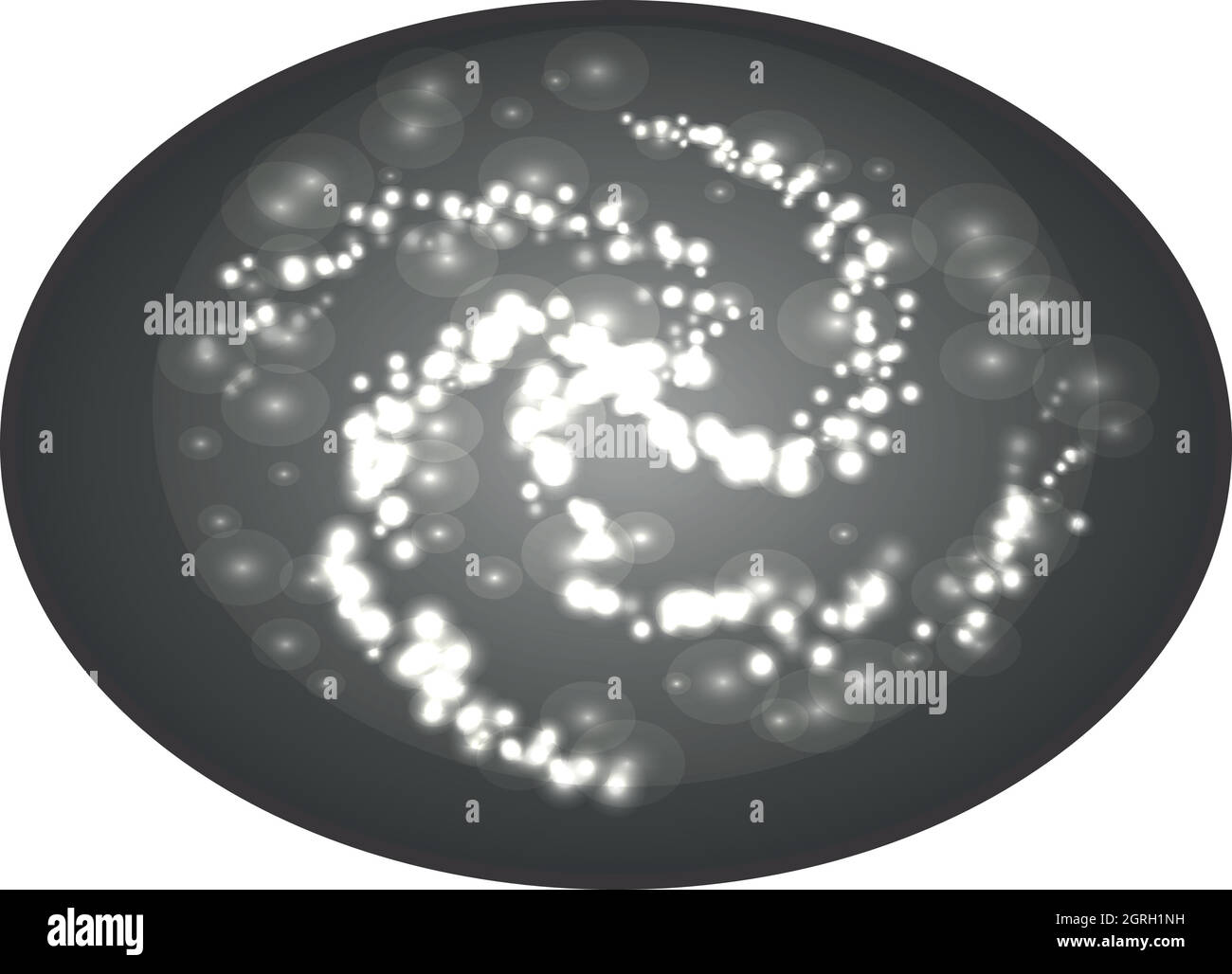 Spiral Wormhole in Space icon Stock Vector