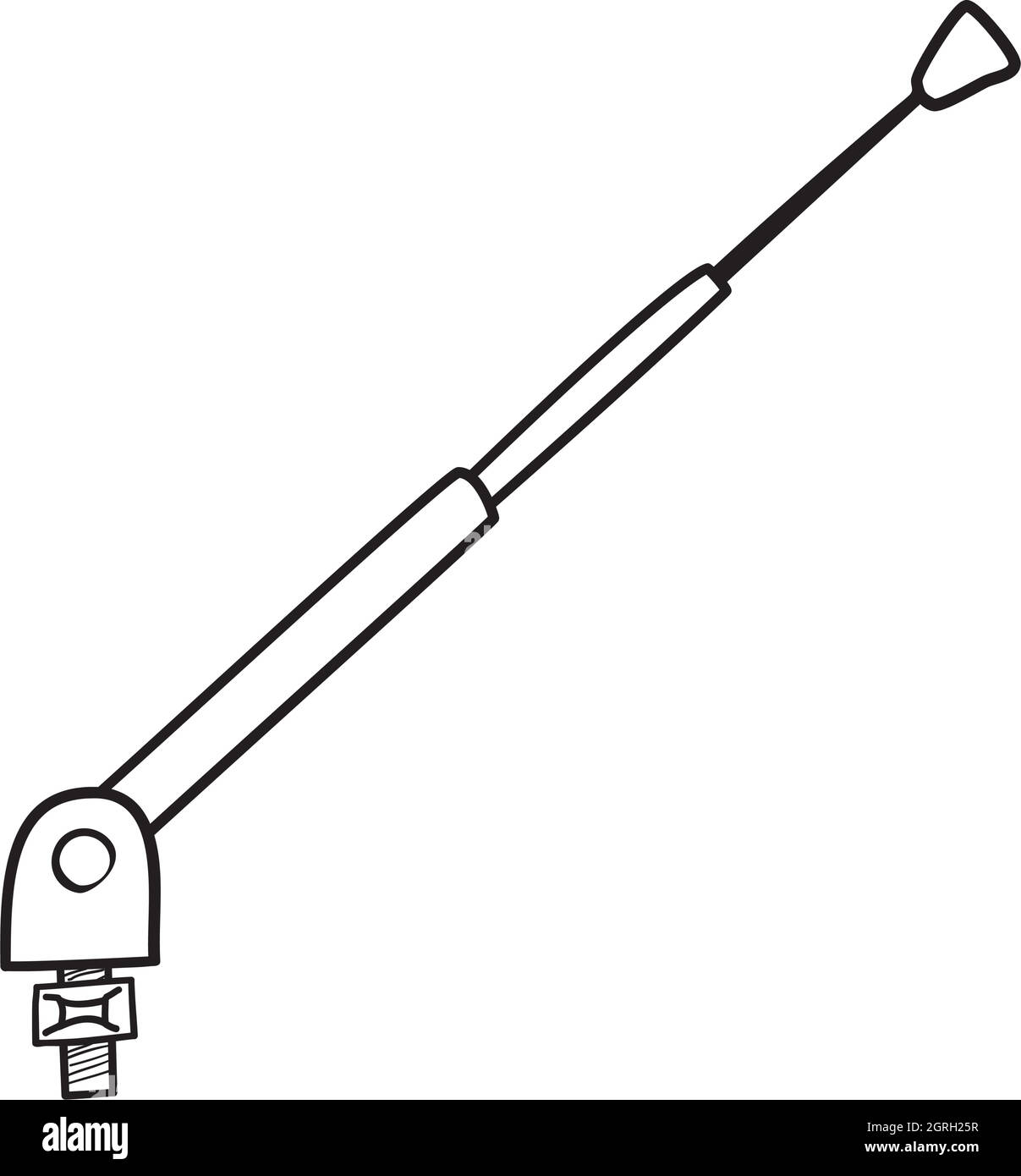 Radio Antenna Component Icon Stock Vector