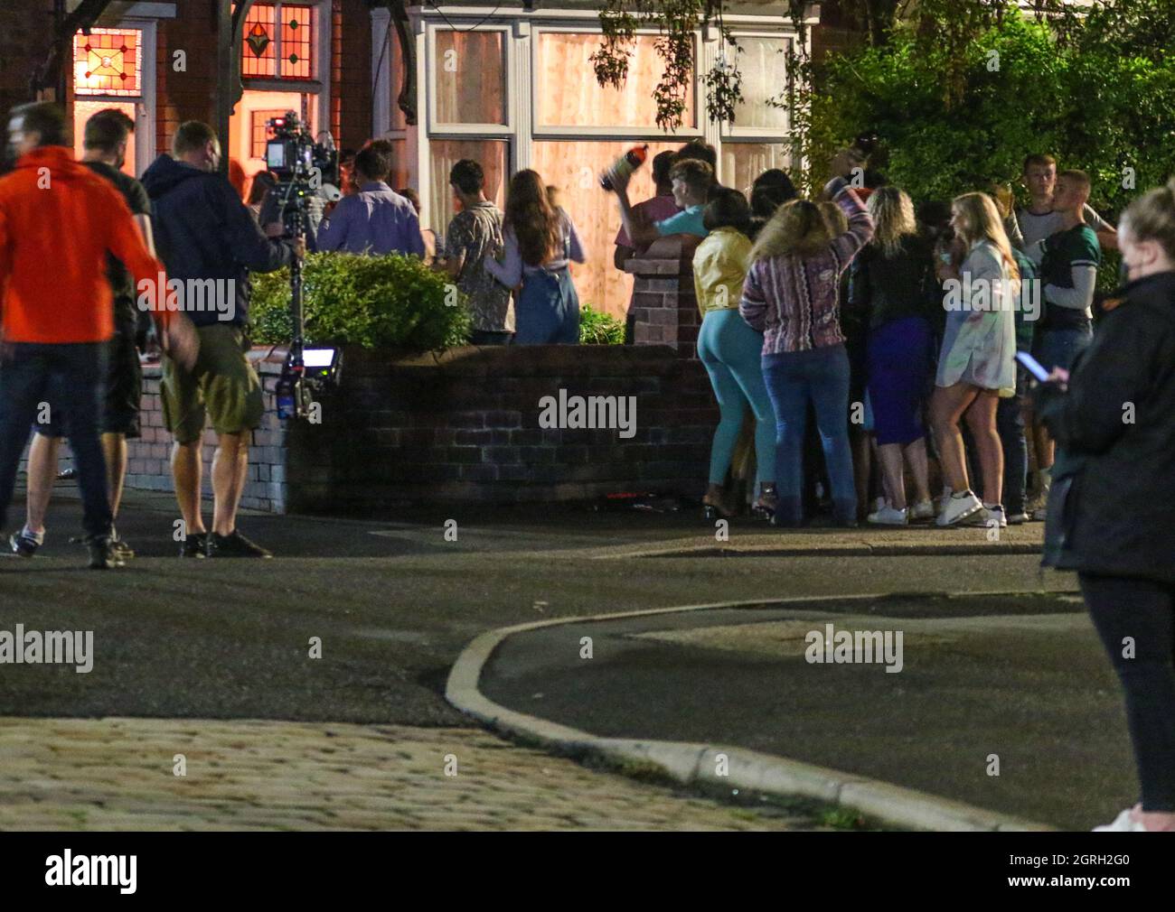 9th September 2021. Adrian Road, Halliwell, Bolton. Night filming for