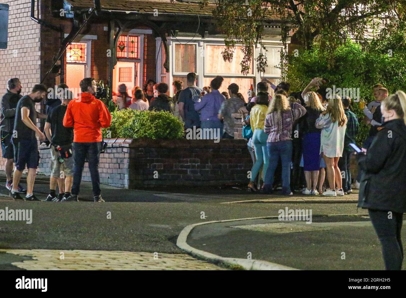9th September 2021. Adrian Road, Halliwell, Bolton. Night filming for