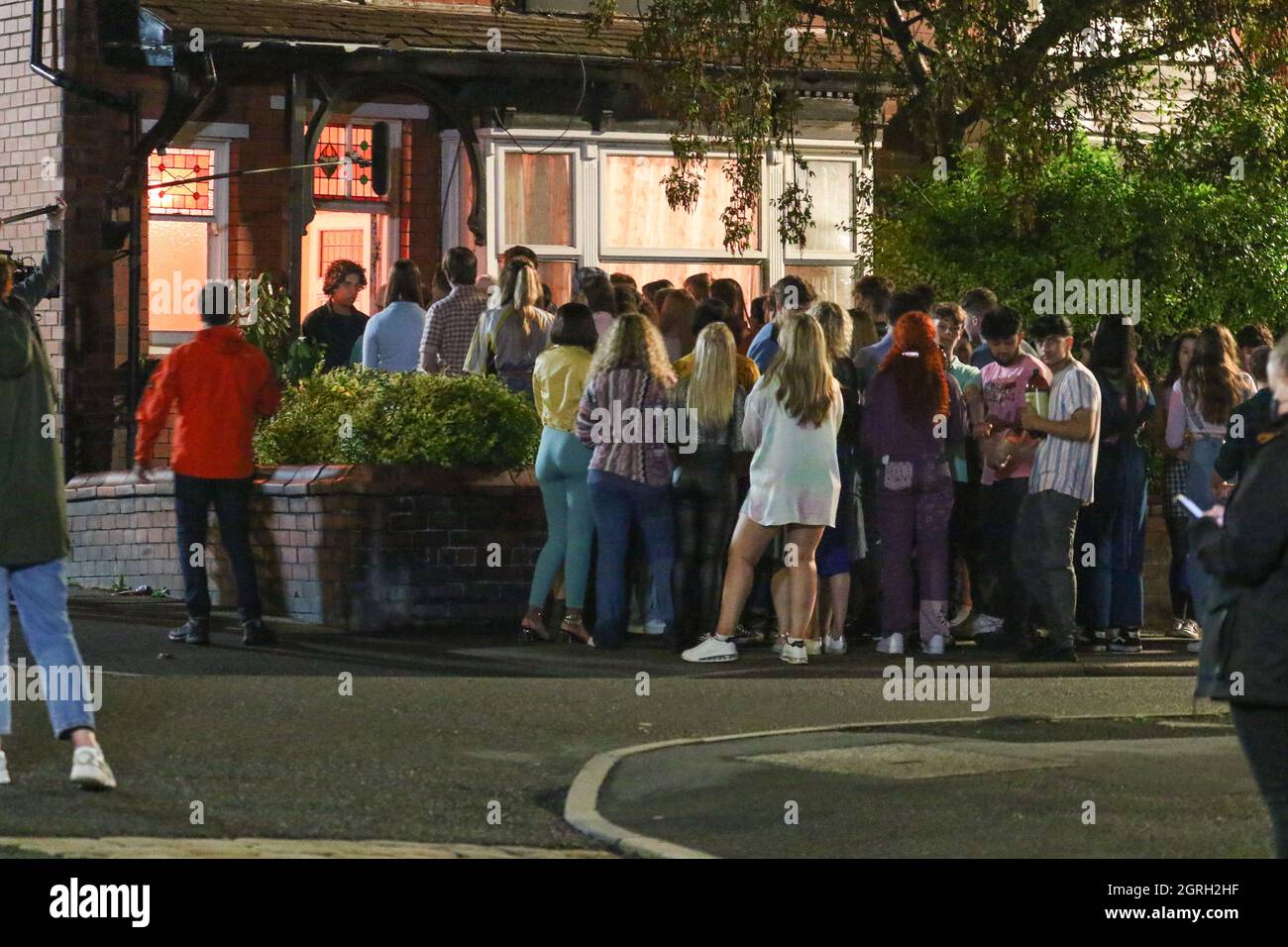 9th September 2021. Adrian Road, Halliwell, Bolton. Night filming for