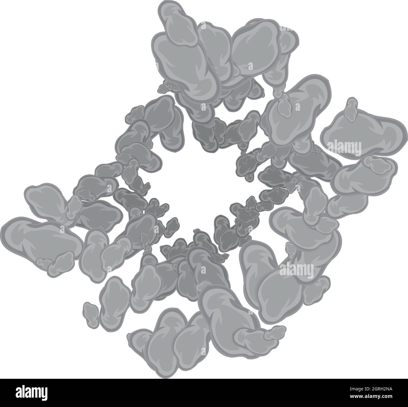 Asteroids orbiting galaxy Stock Vector Images - Alamy