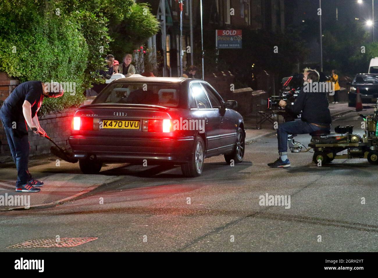 6th September 2021. Adrian Road, Halliwell, Bolton. Night filming for