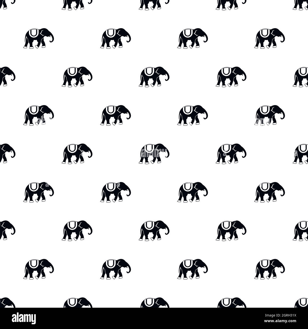 Elephant pattern, simple style Stock Vector Image & Art - Alamy