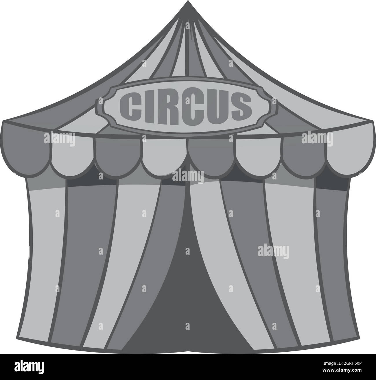 Circus tent icon, black monochrome style Stock Vector Image & Art - Alamy