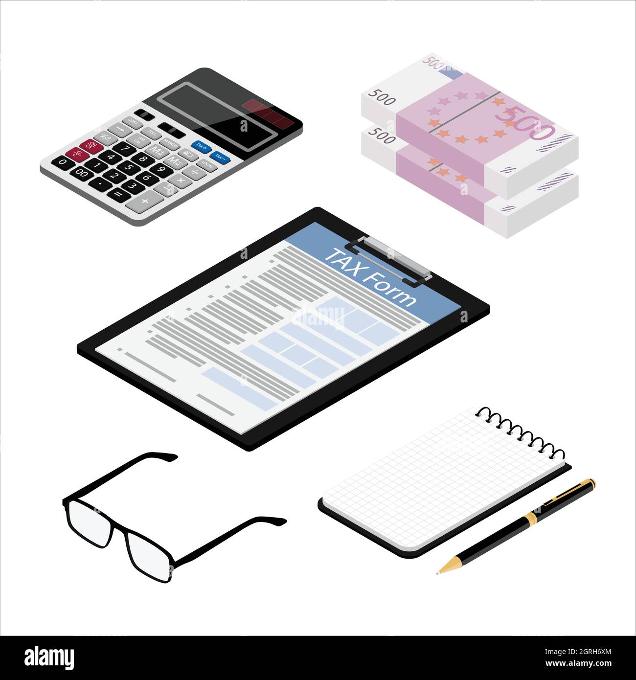 Tax payment concept. State Government taxation, calculation of tax