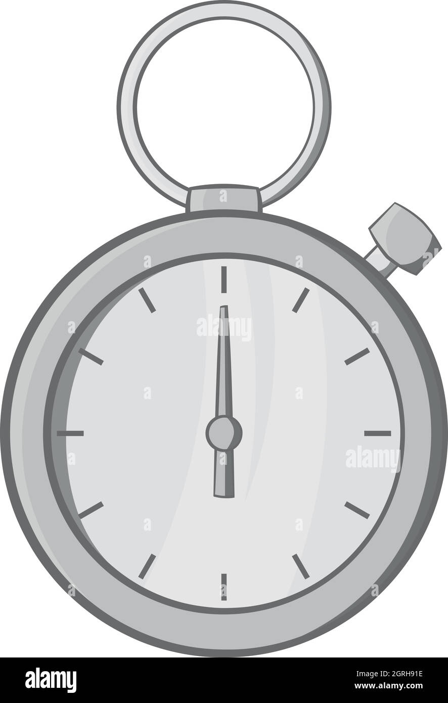 Stopwatch icon, black monochrome style Stock Vector Image & Art - Alamy