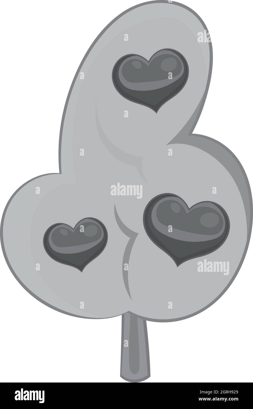 Tree of love icon, black monochrome style Stock Vector Image & Art - Alamy