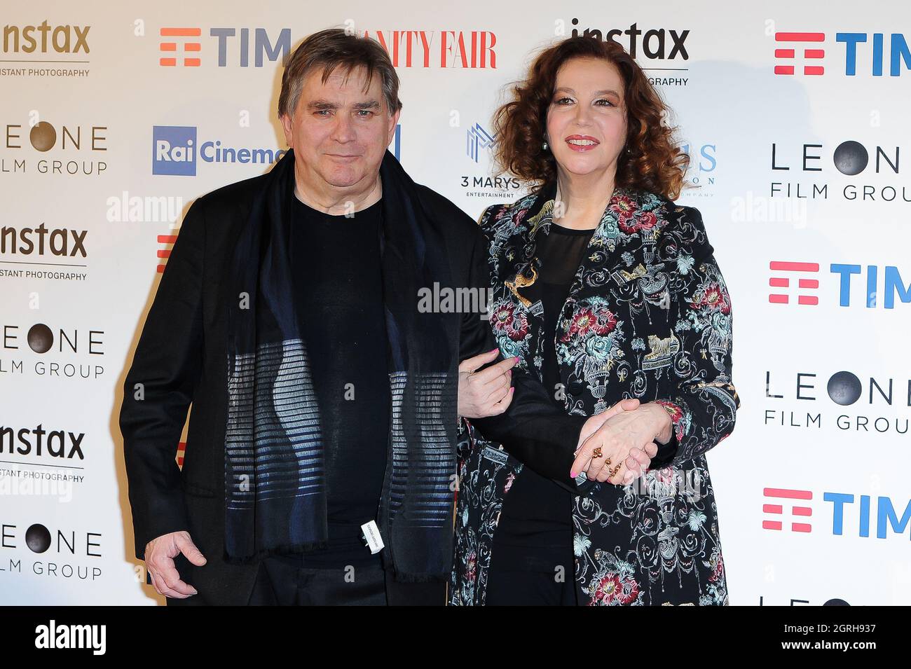 Italian actress Stefania Sandrelli with her partner Giovanni Soldati on