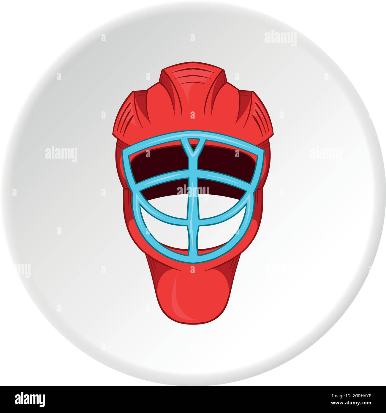 Hockey helmet icon, cartoon style Stock Vector Image & Art - Alamy