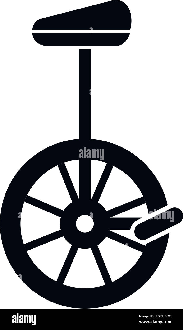Unicycle icon in simple style Stock Vector Image & Art Alamy