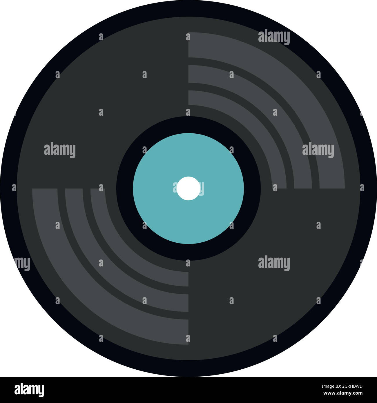 Vinyl record icon, flat style Stock Vector Image & Art Alamy