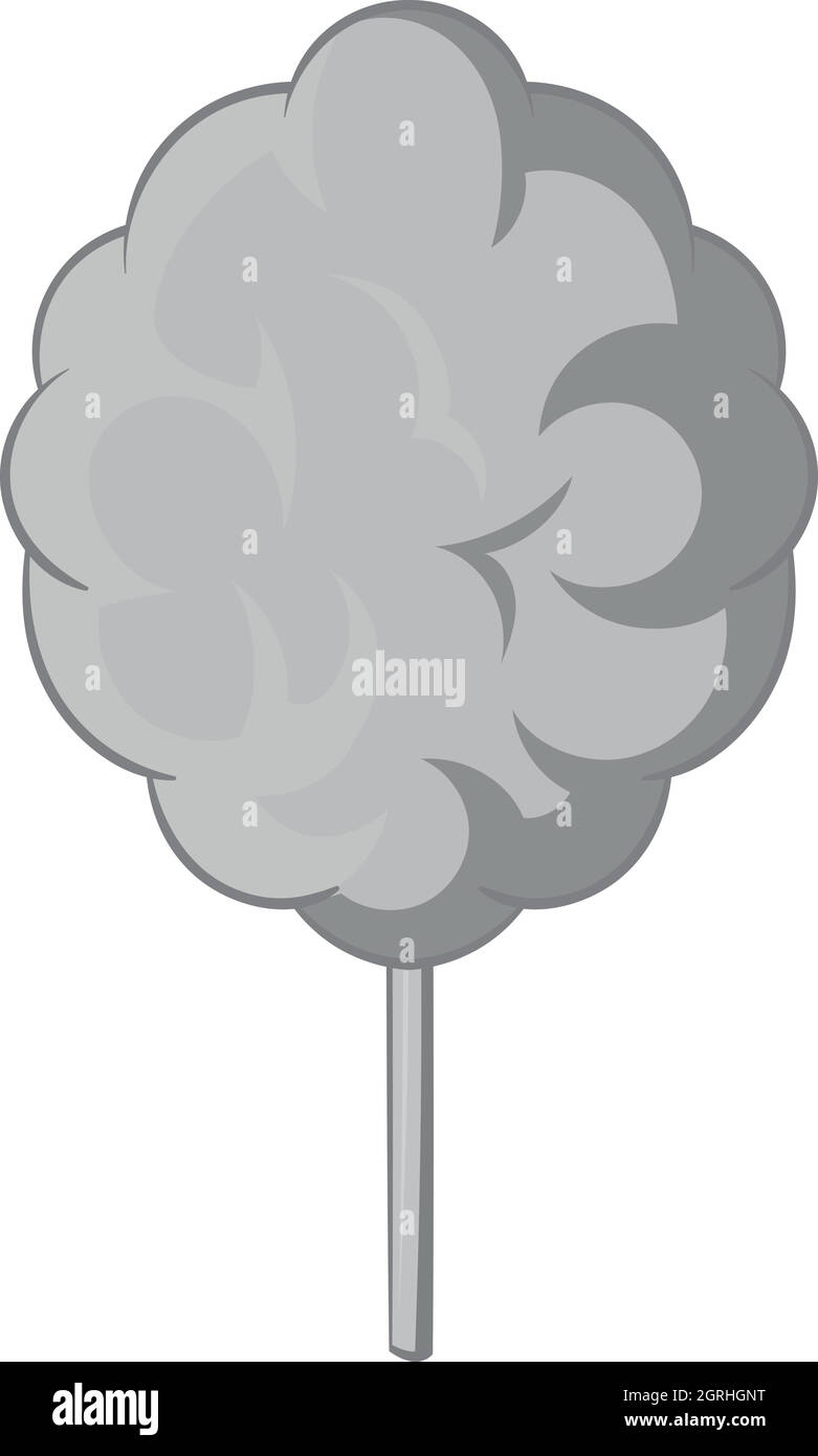 Cotton candy icon, black monochrome style Stock Vector Image & Art - Alamy