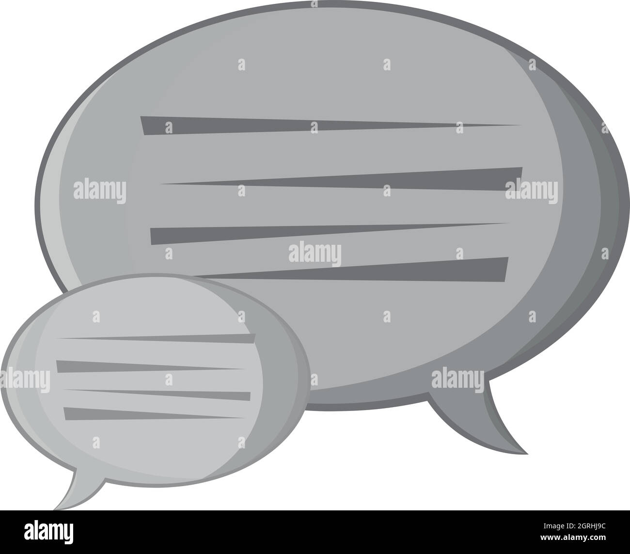Bubble speech icon, black monochrome style Stock Vector Image & Art - Alamy