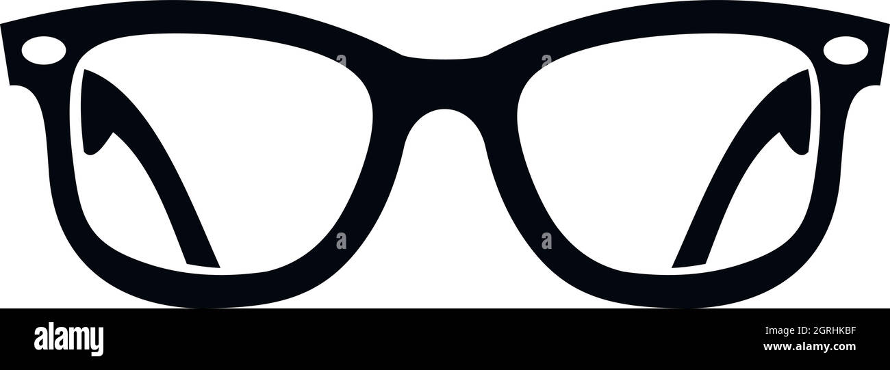 Eyeglasses icon in simple style Stock Vector Image & Art - Alamy