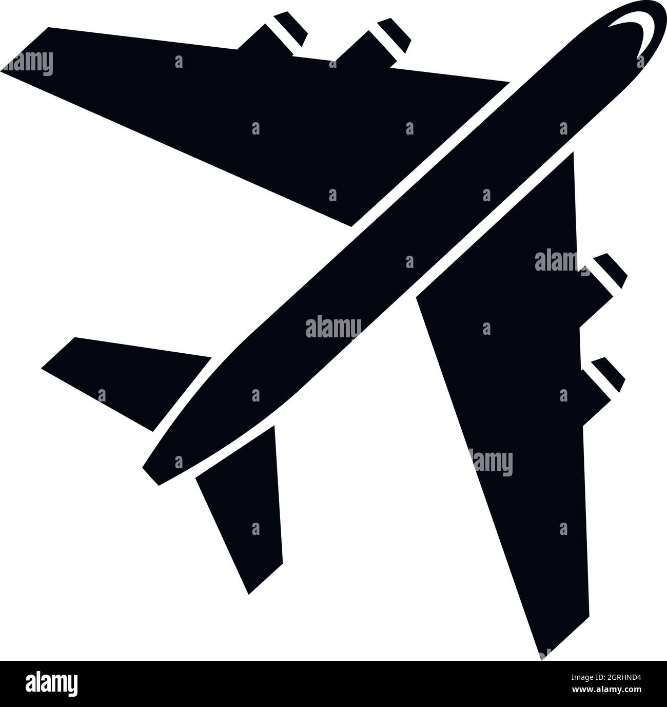 Airplane passenger plane icon Stock Vector Images - Alamy