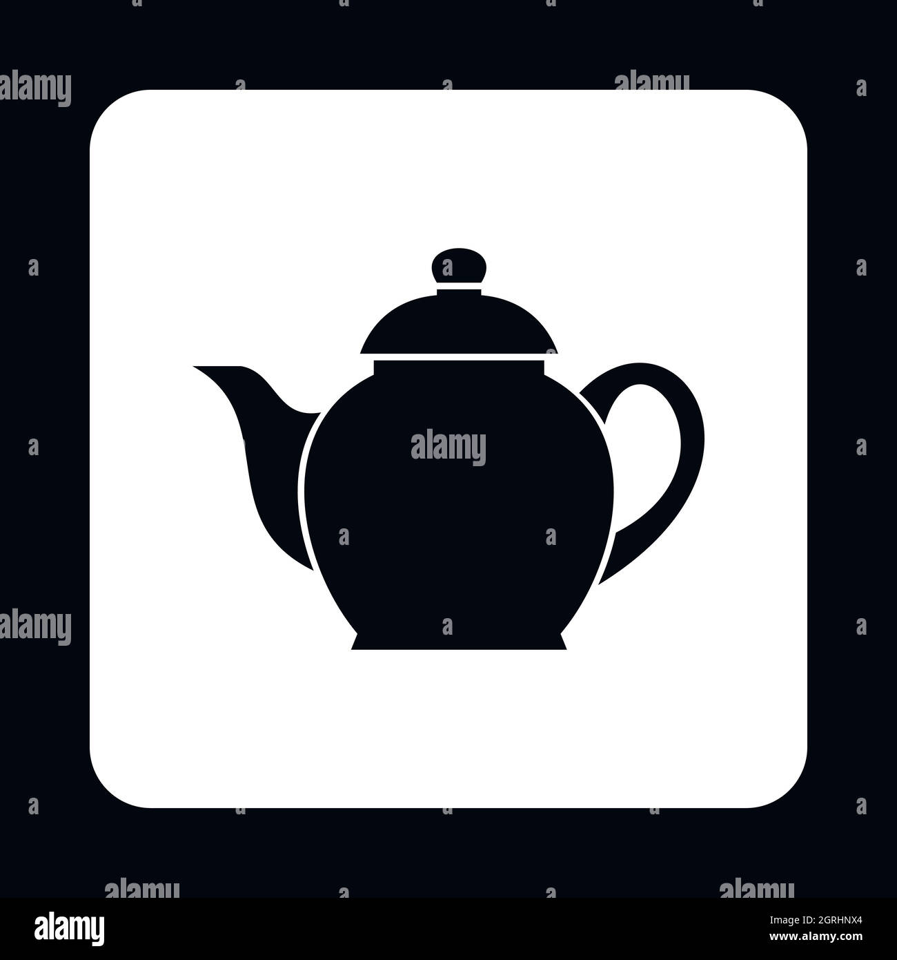 Black kettle icon, simple style Stock Vector Image & Art - Alamy