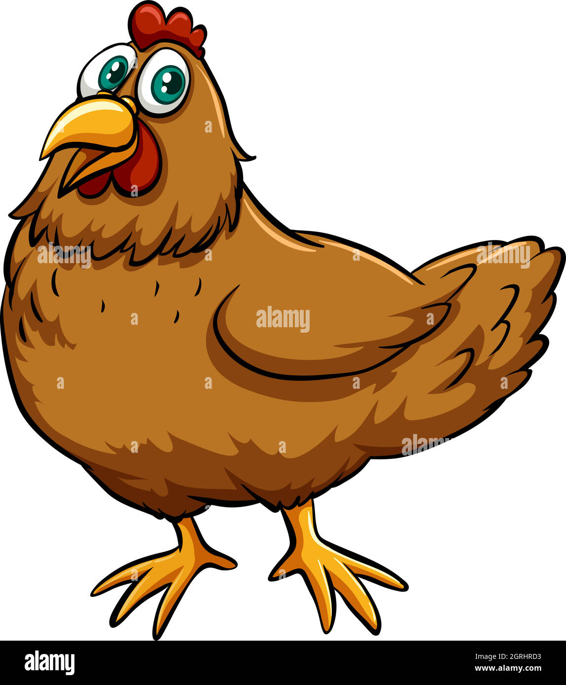 A spring chicken idiom Stock Vector