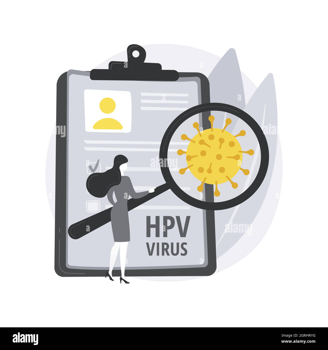 Human papillomavirus HPV abstract concept vector illustration Stock ...
