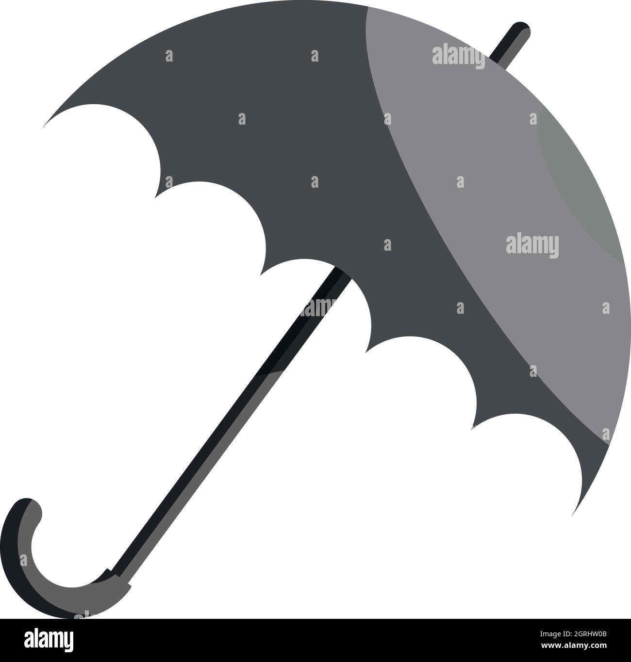 Umbrella icon, black monochrome style Stock Vector Image & Art - Alamy